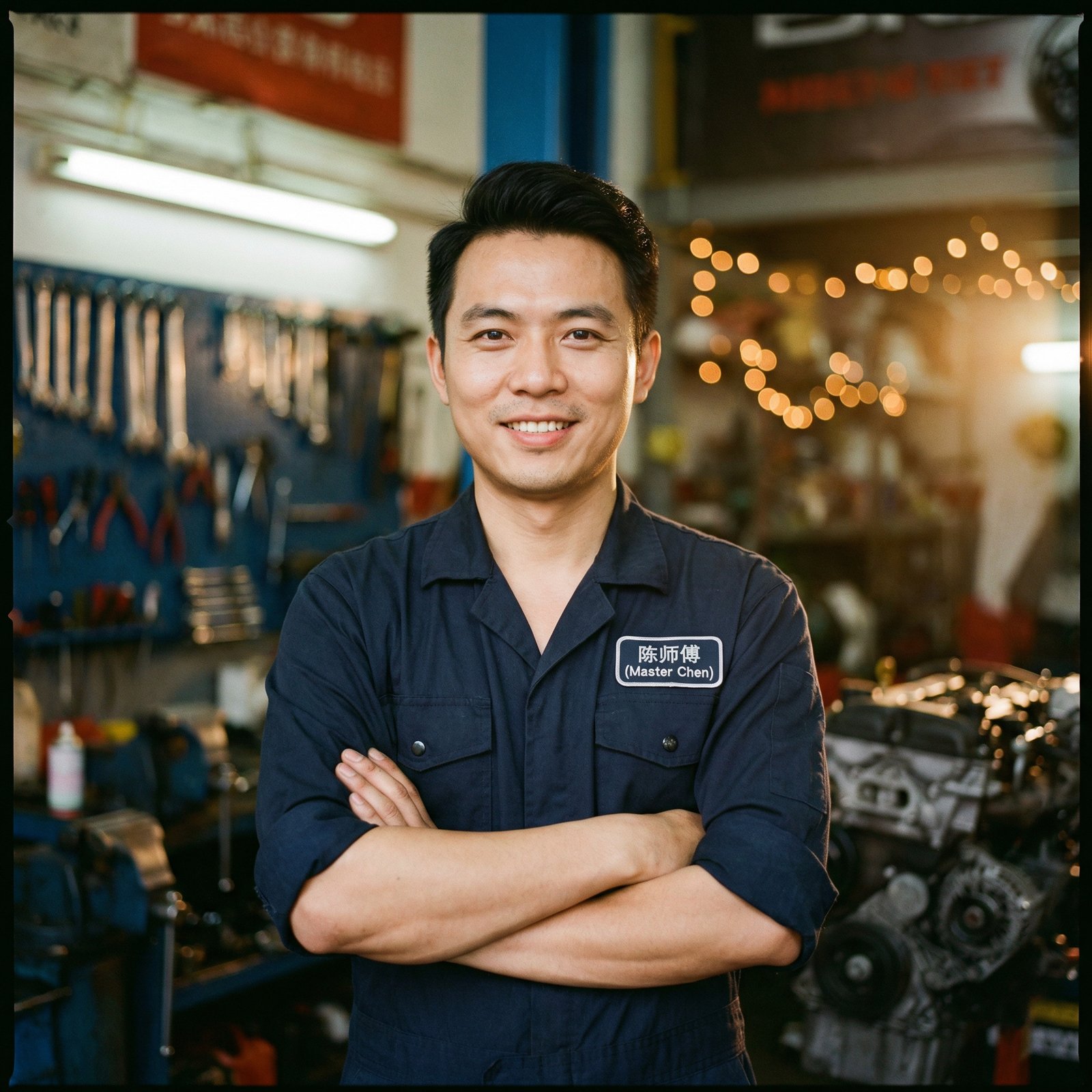 男同网首席修车技师陈师傅